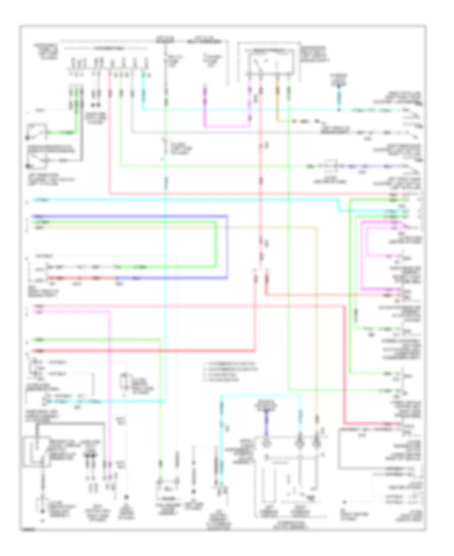 Instrument Cluster Wiring Diagram, Hybrid (2 of 2) for Toyota Highlander 2013