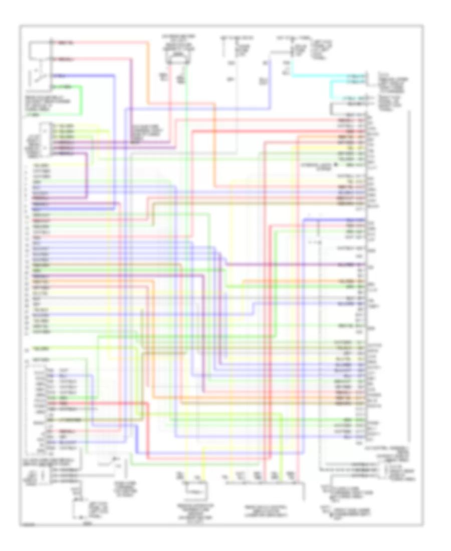 Rear A C Wiring Diagram 2 of 2 for Toyota Land Cruiser 1998