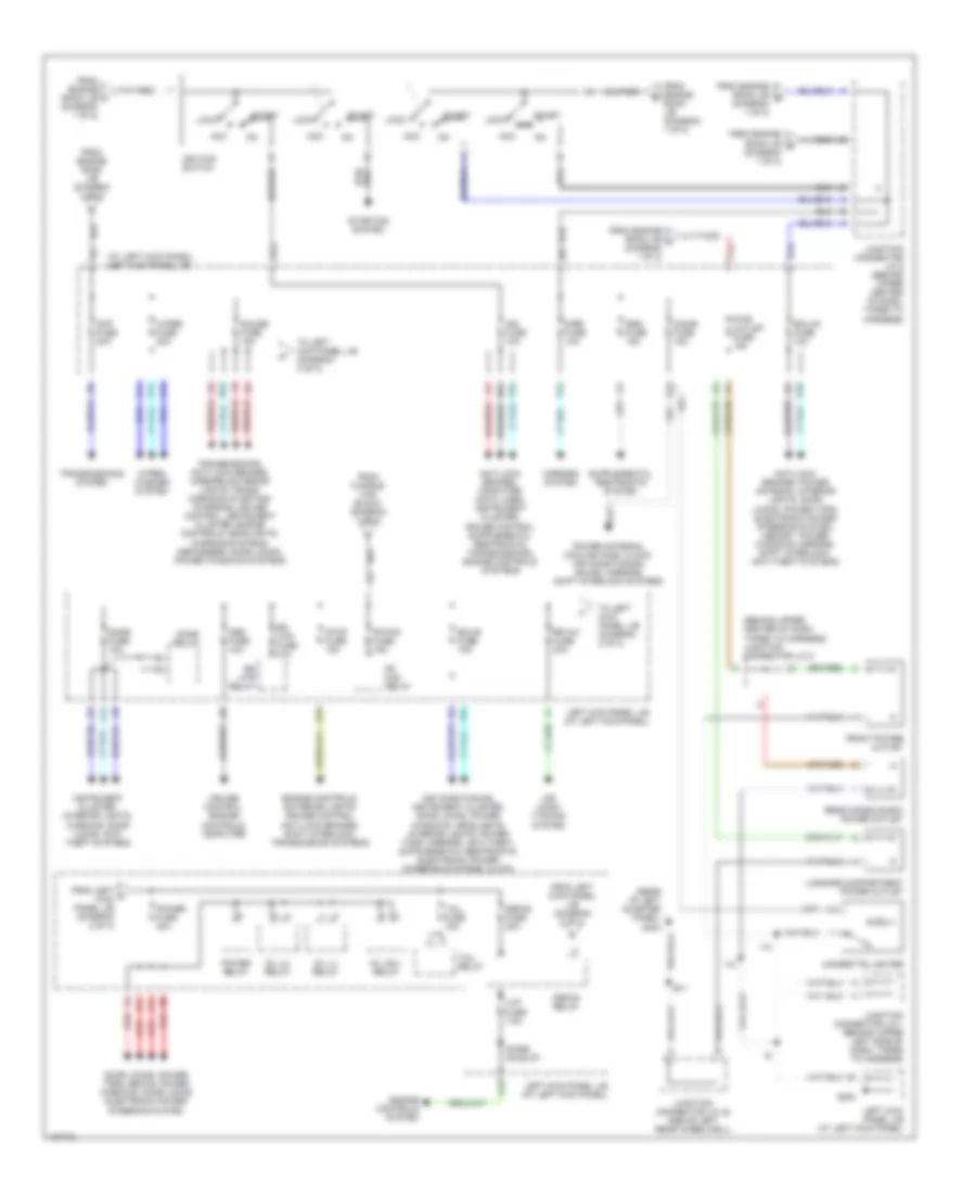 Power Distribution Wiring Diagram 2 of 2 for Toyota Land Cruiser 1998