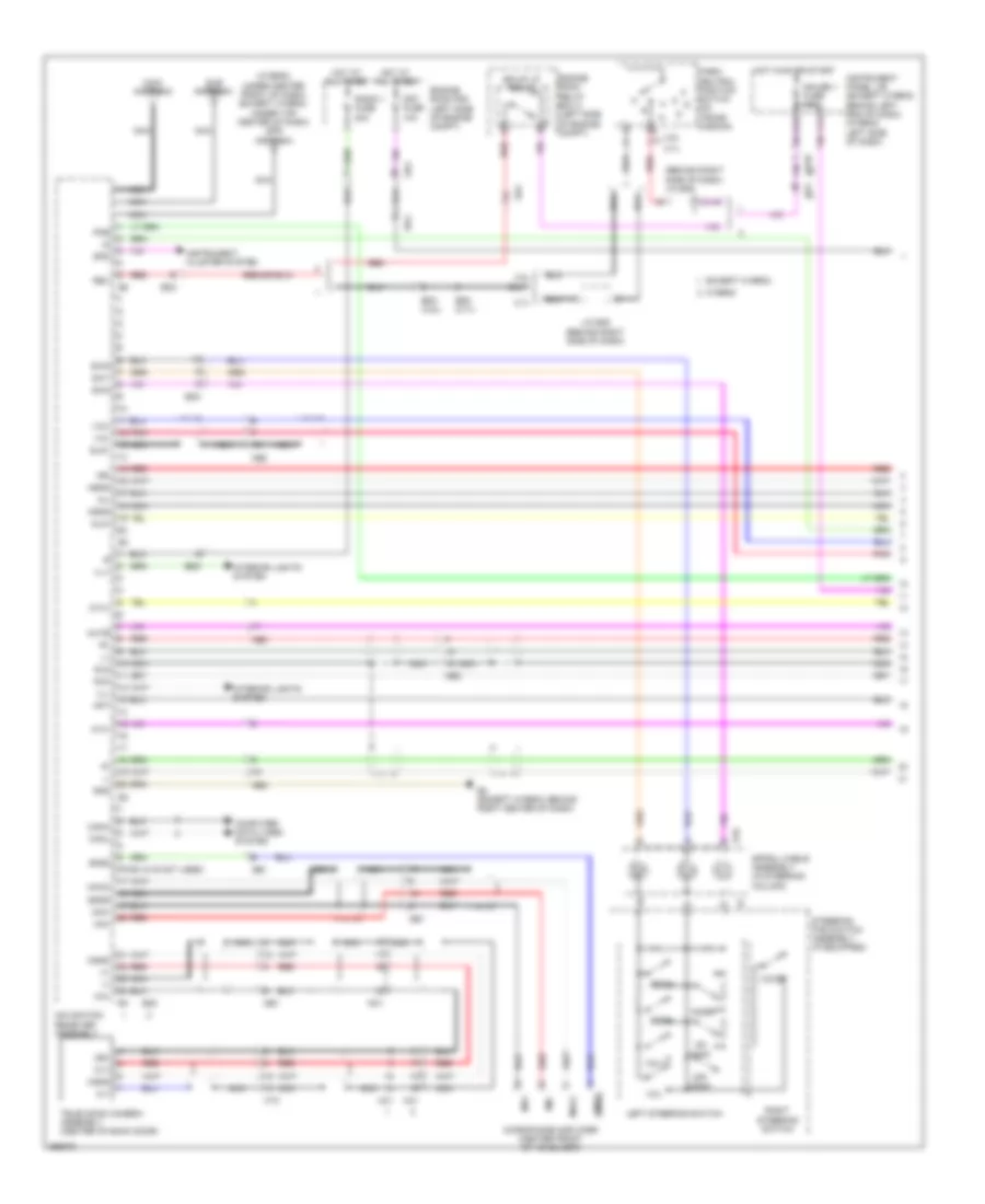 JBL System Wiring Diagram, with Navigation (1 of 5) for Toyota Highlander Hybrid 2013