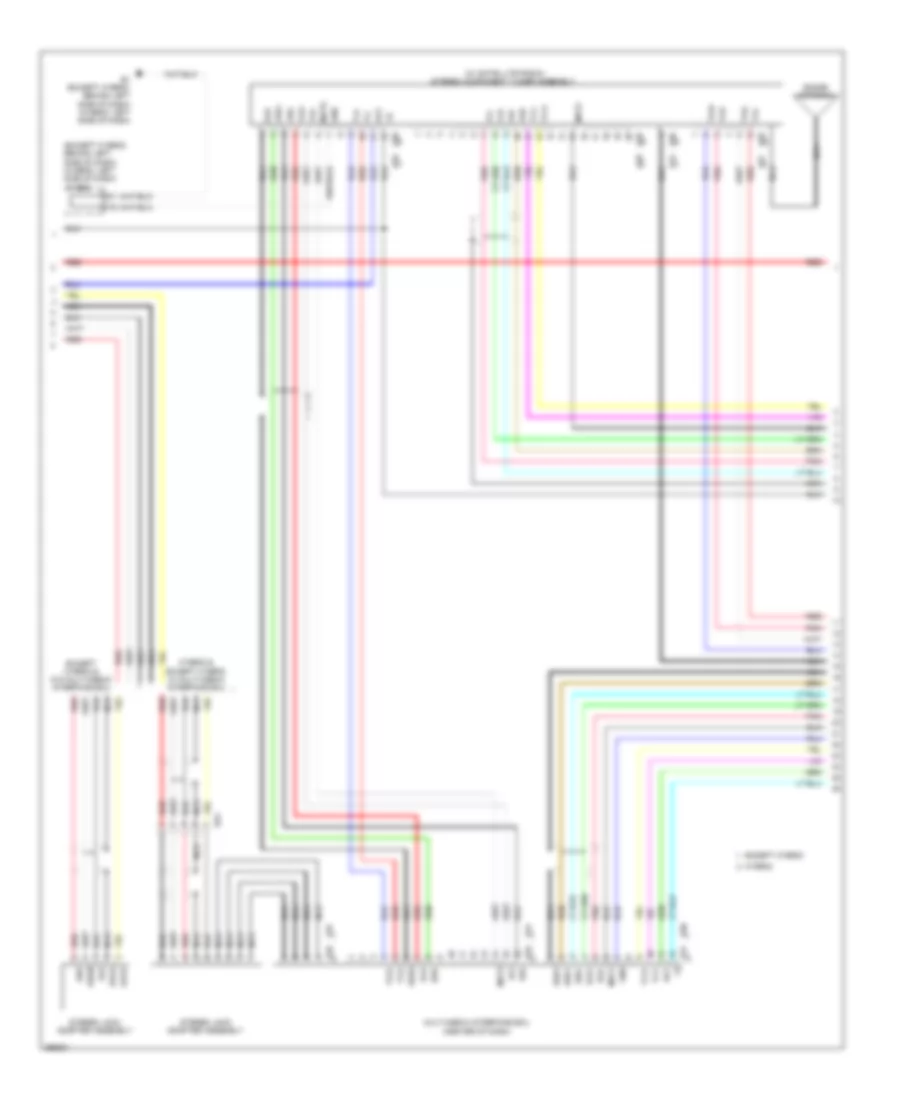 JBL System Wiring Diagram, with Navigation (4 of 5) for Toyota Highlander Hybrid 2013