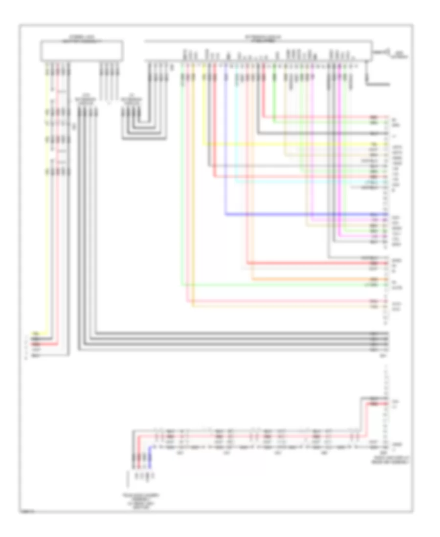 Radio Wiring Diagram, without JBL  with Display (2 of 2) for Toyota Highlander Hybrid 2013