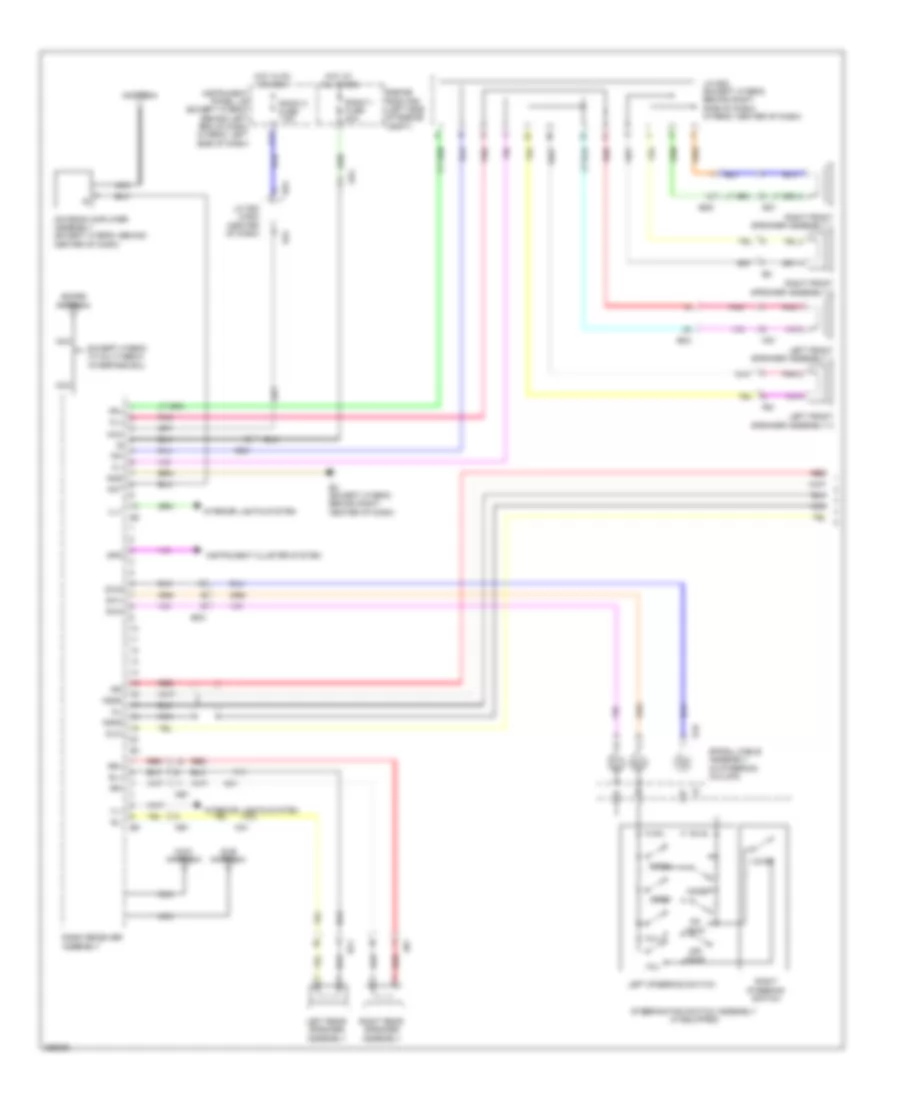 Radio Wiring Diagram without JBL  without Display 1 of 2 for Toyota Highlander Hybrid 2013