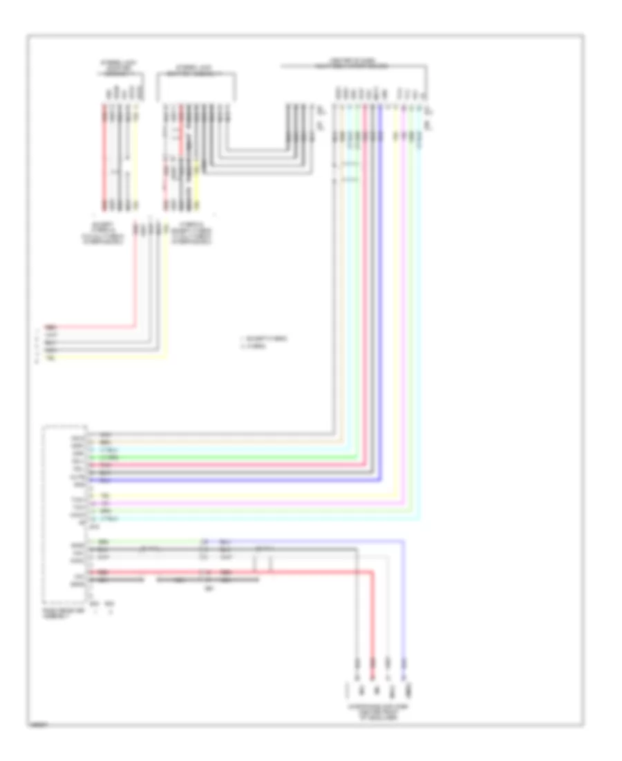 Radio Wiring Diagram without JBL  without Display 2 of 2 for Toyota Highlander Hybrid 2013
