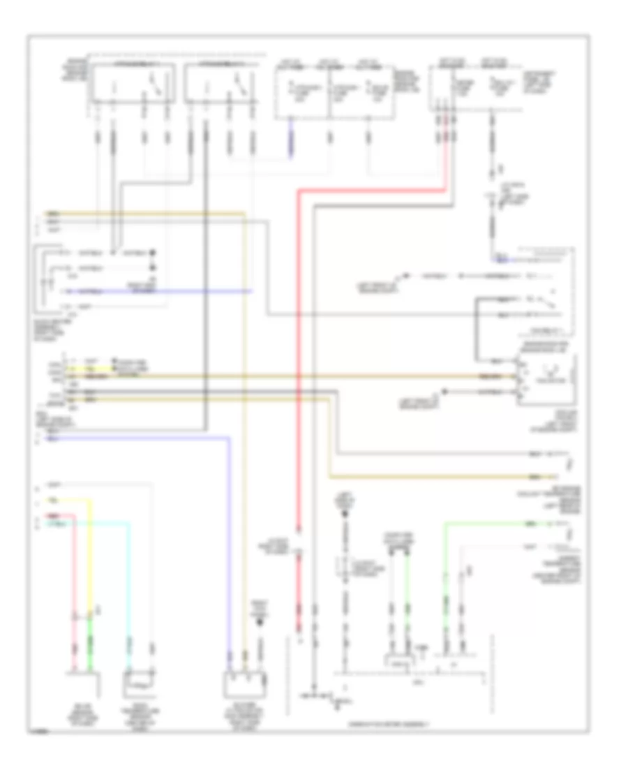 Automatic AC Wiring Diagram, NUMMI Made (2 of 2) for Toyota Corolla LE 2011