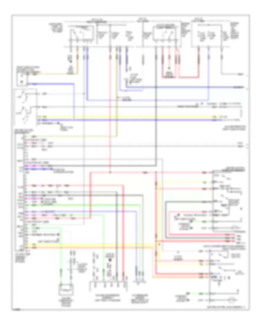 Manual A C Wiring Diagram NUMMI Made 1 of 2 for Toyota Corolla LE 2011