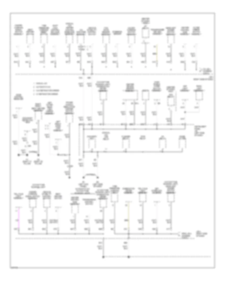 Ground Distribution Wiring Diagram, TMC Made (2 of 3) for Toyota Corolla LE 2011