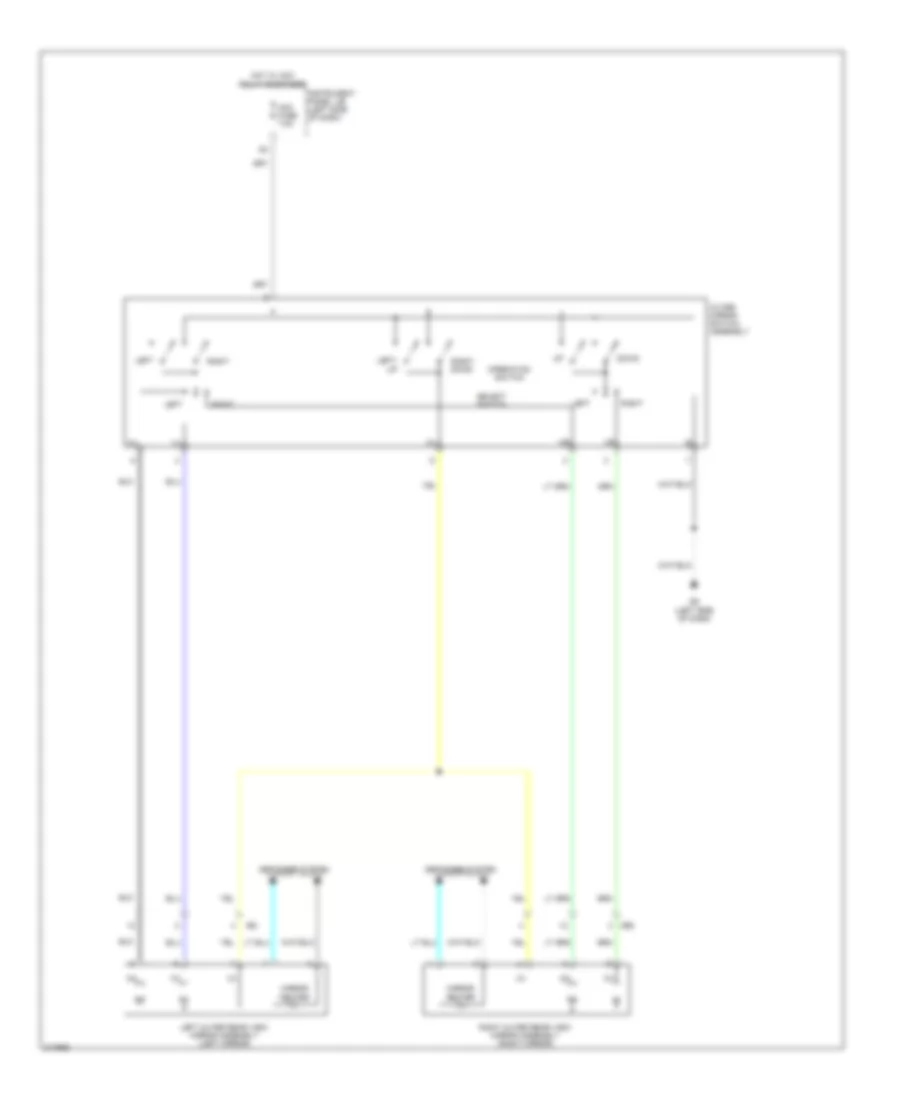 Power Mirrors Wiring Diagram NUMMI Made for Toyota Corolla LE 2011