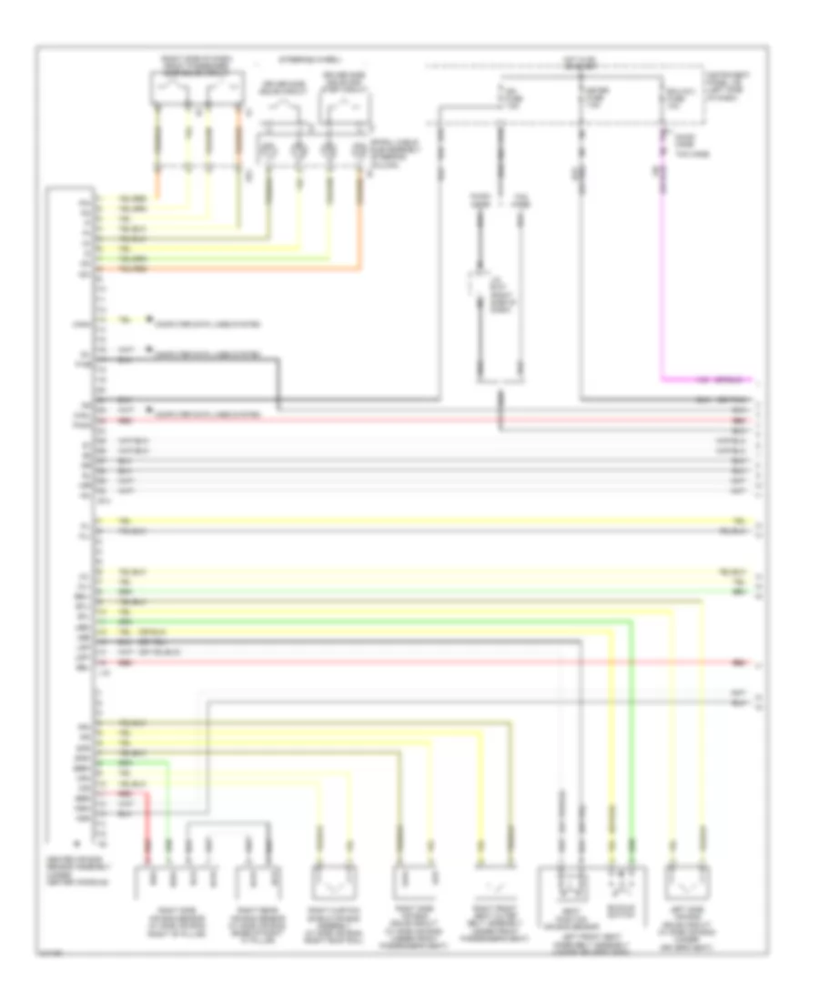 Supplemental Restraints Wiring Diagram 1 of 2 for Toyota Corolla LE 2011