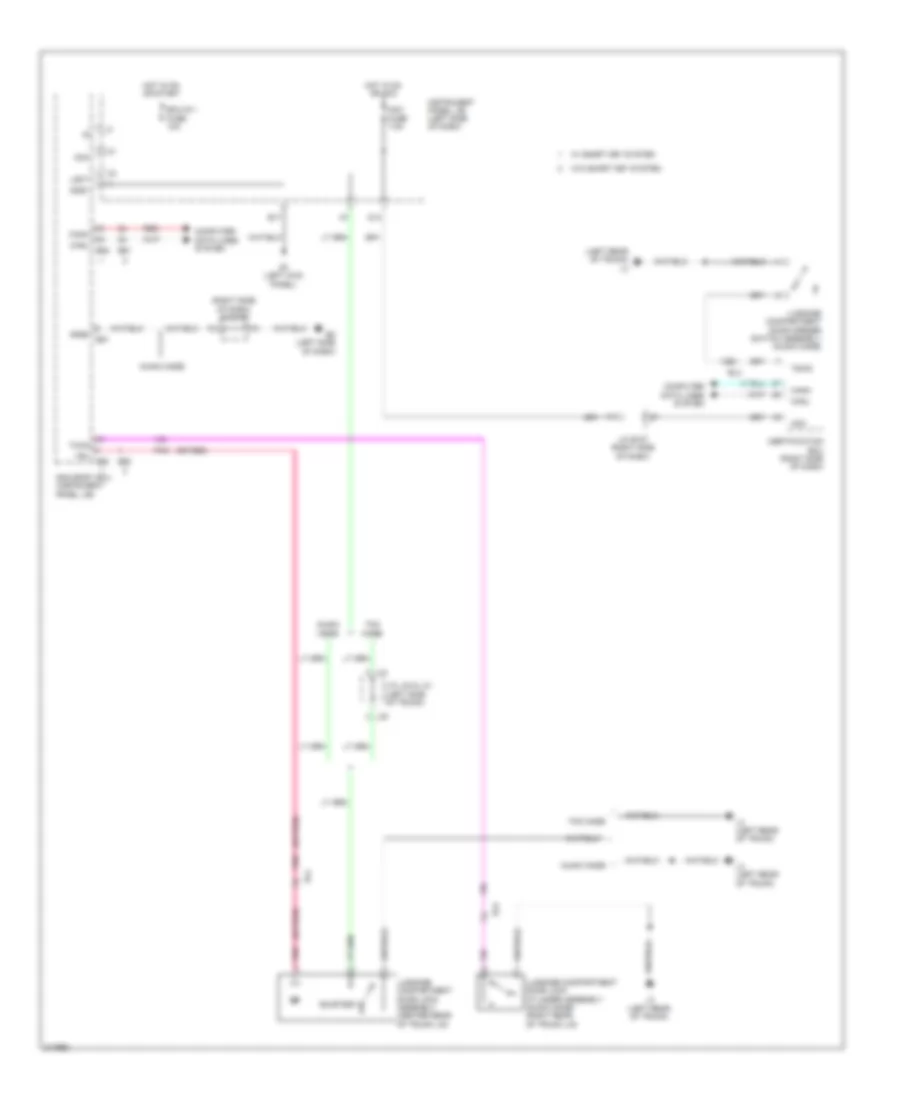 Tailgate Release Wiring Diagram for Toyota Corolla LE 2011