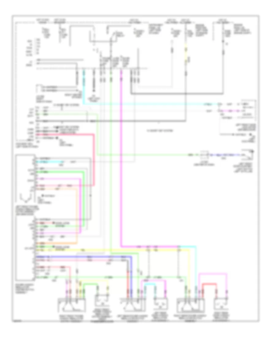 Power Windows Wiring Diagram Hybrid for Toyota Highlander Hybrid Limited 2013