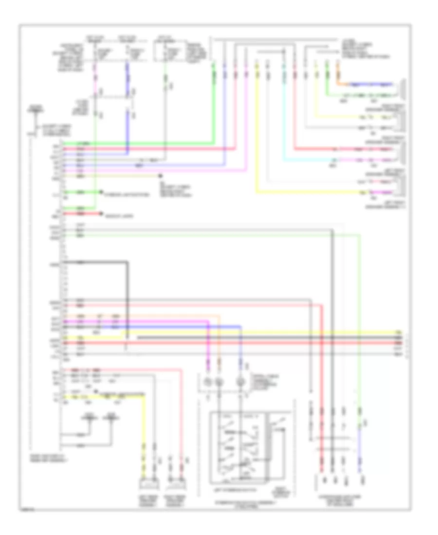 Radio Wiring Diagram, without JBL  with Display (1 of 2) for Toyota Highlander Hybrid Limited 2013