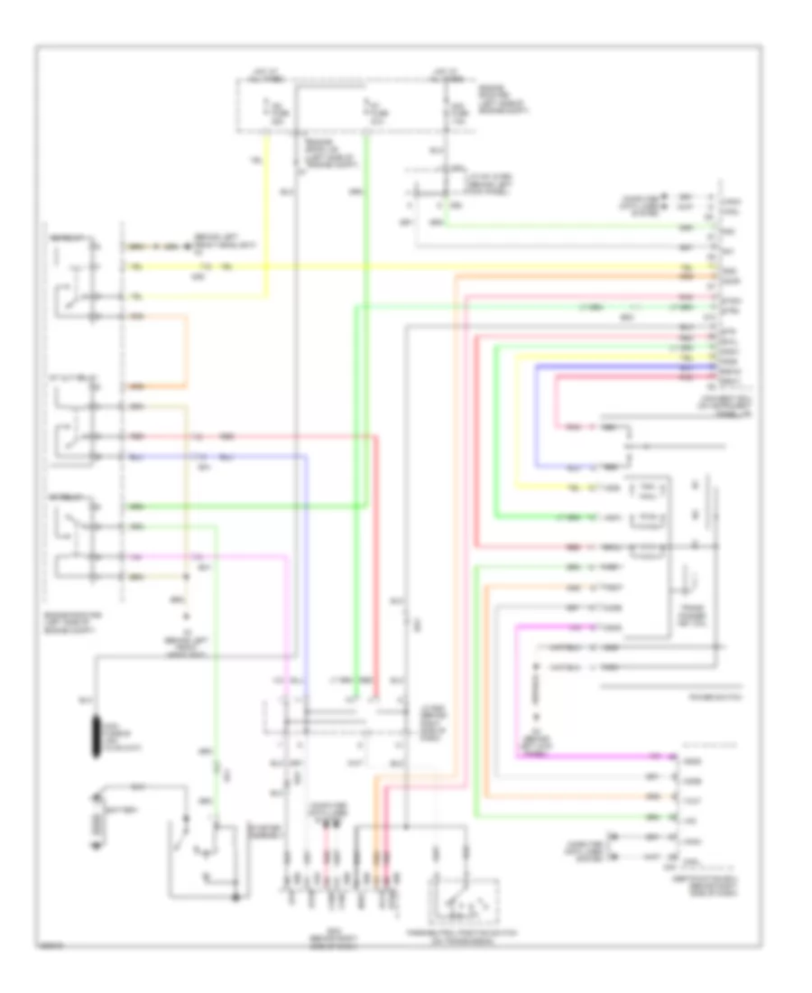 Starting Wiring Diagram, with Smart Key System for Toyota Highlander Hybrid Limited 2013