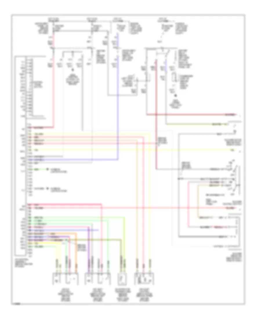 3.0L, Manual AC Wiring Diagram (1 of 2) for Toyota Highlander 2001