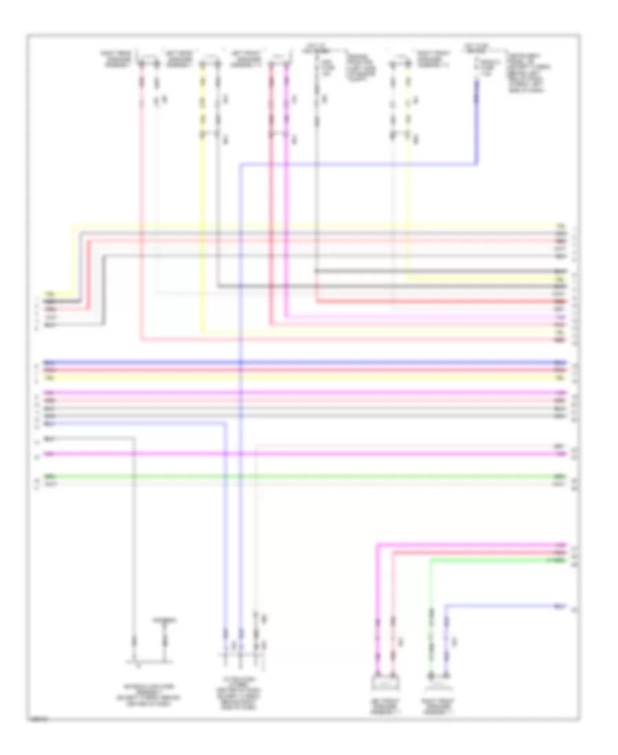 JBL System Wiring Diagram with Display 2 of 4 for Toyota Highlander Limited 2013