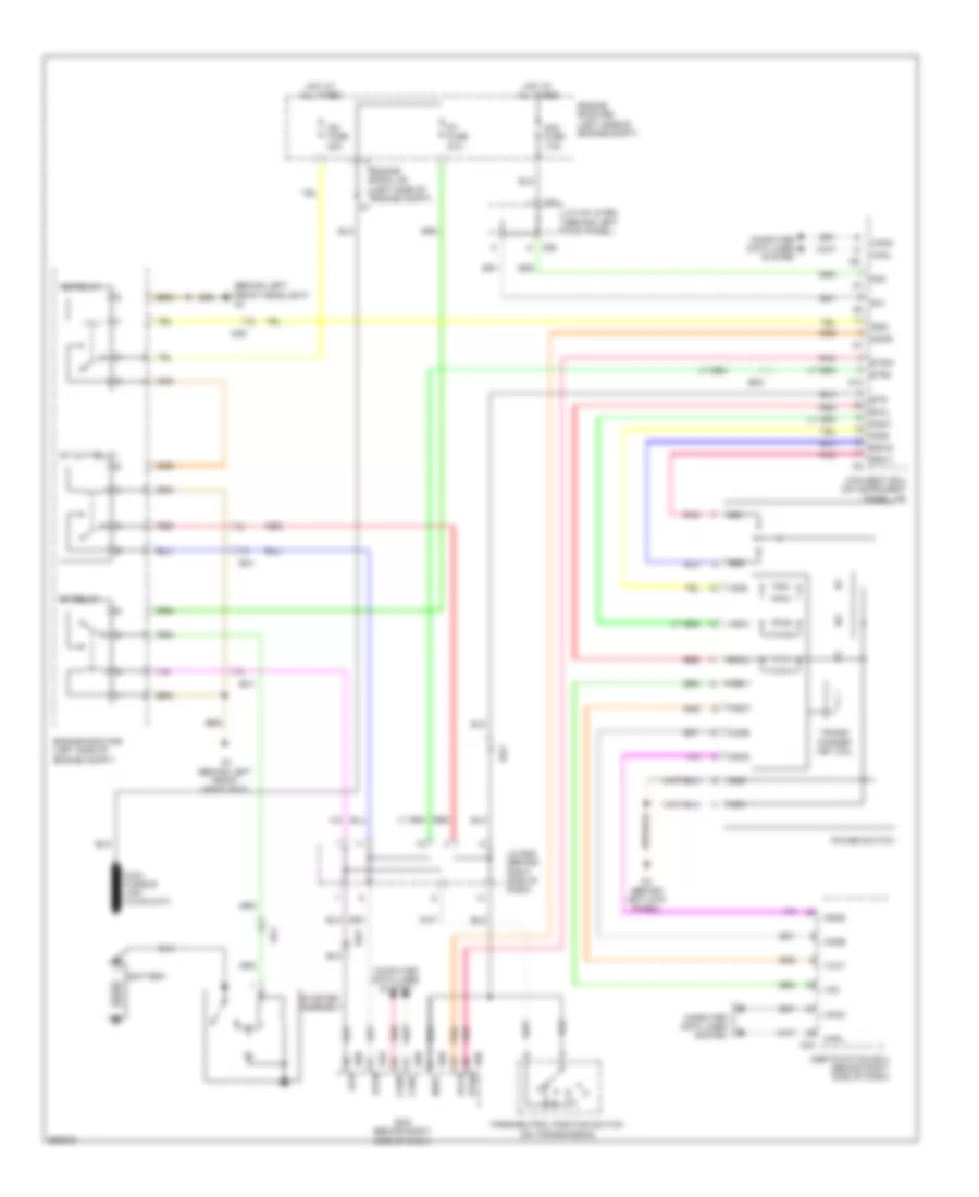 Starting Wiring Diagram, with Smart Key System for Toyota Highlander Limited 2013