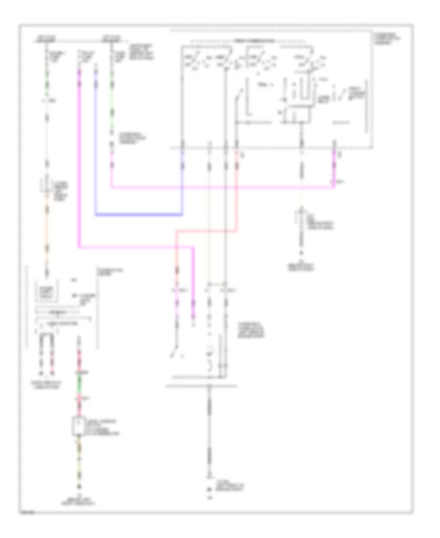 Front Wiper Washer Wiring Diagram Except Hybrid for Toyota Highlander Limited 2013