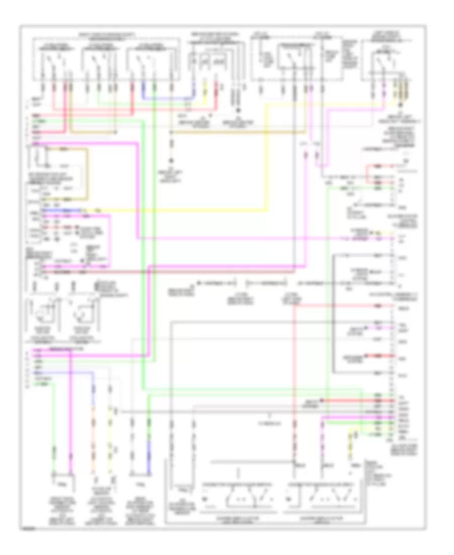 A C Wiring Diagram Except Hybrid 2 of 2 for Toyota Highlander Limited 2013