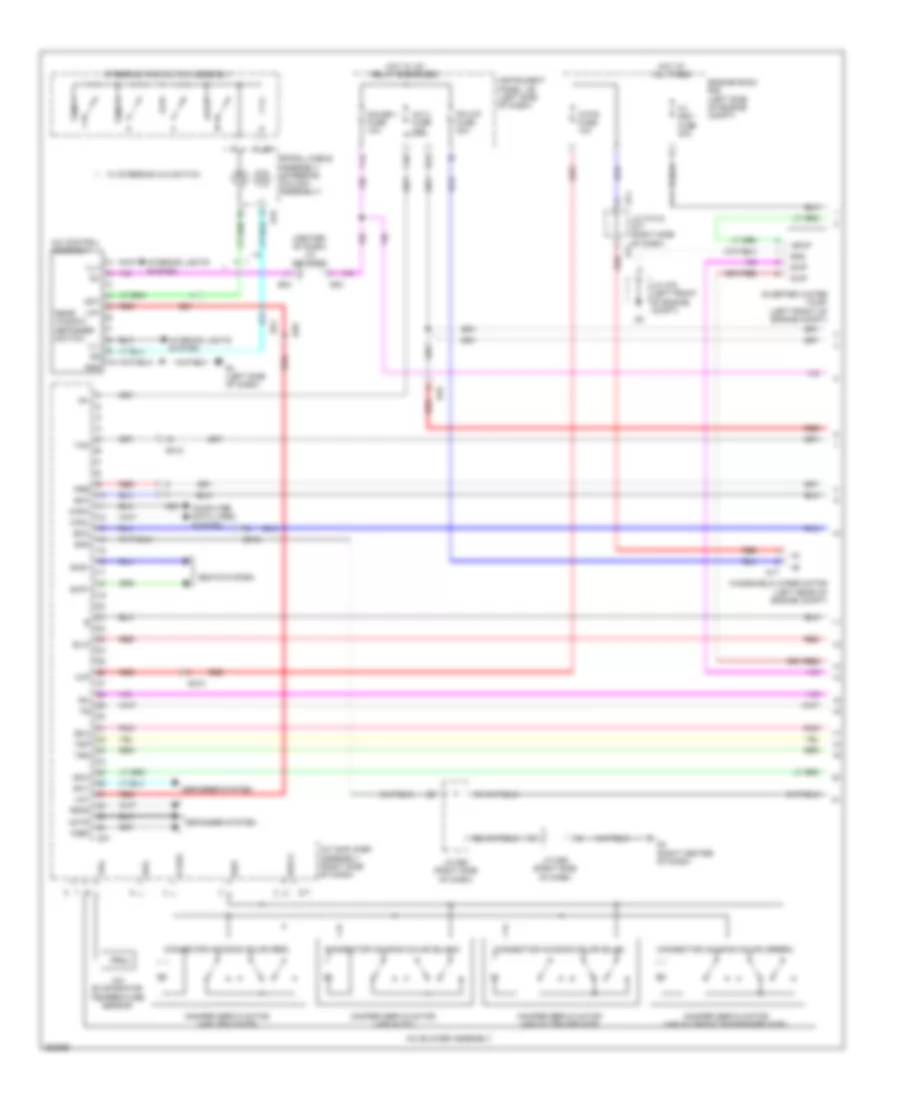 AC Wiring Diagram, Hybrid (1 of 3) for Toyota Highlander Limited 2013