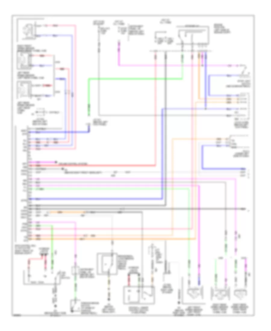 Anti lock Brakes Wiring Diagram Except Hybrid 1 of 2 for Toyota Highlander Limited 2013