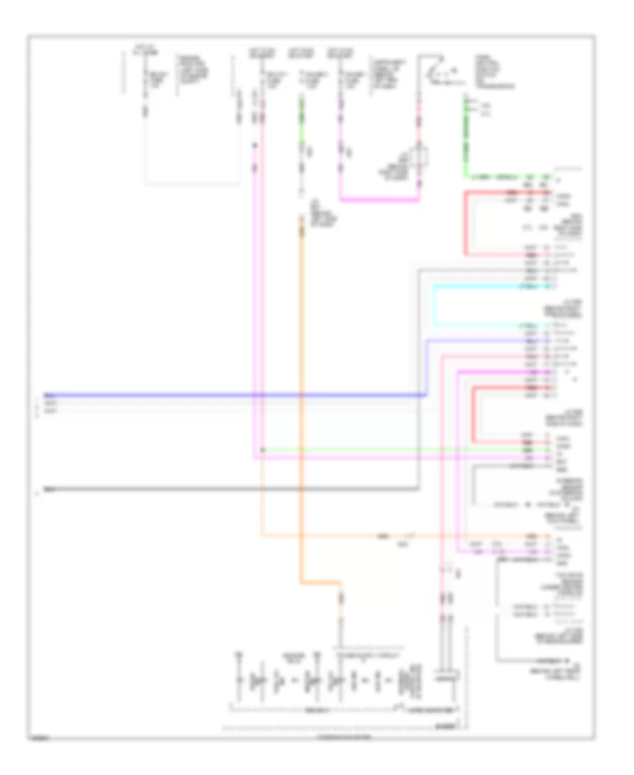 Anti lock Brakes Wiring Diagram Except Hybrid 2 of 2 for Toyota Highlander Limited 2013