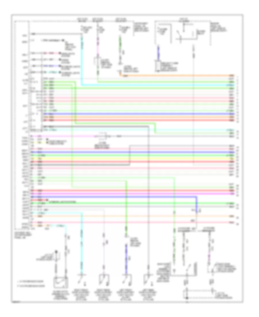 Forced Entry Wiring Diagram Except Hybrid with Smart Key System 1 of 4 for Toyota Highlander Limited 2013