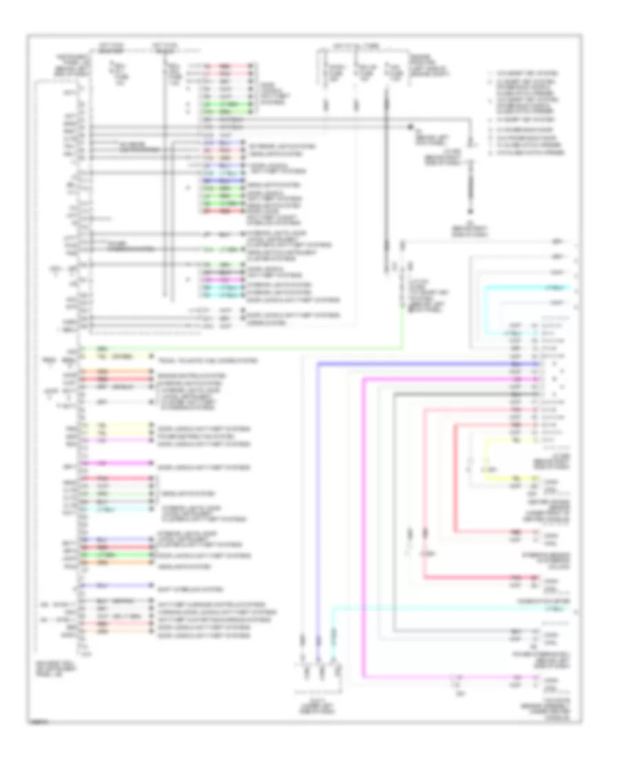 Body Control Modules Wiring Diagram Except Hybrid 1 of 2 for Toyota Highlander Limited 2013