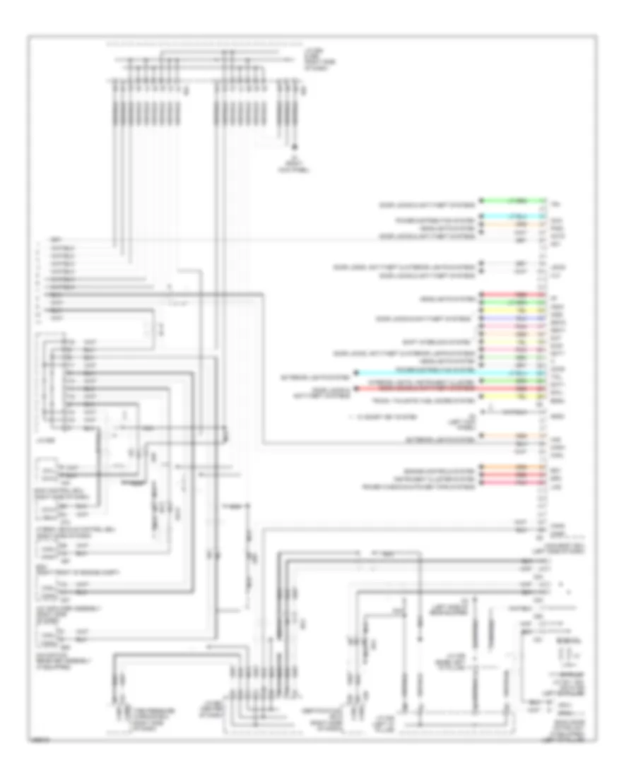 Body Control Modules Wiring Diagram, Hybrid (2 of 2) for Toyota Highlander Limited 2013