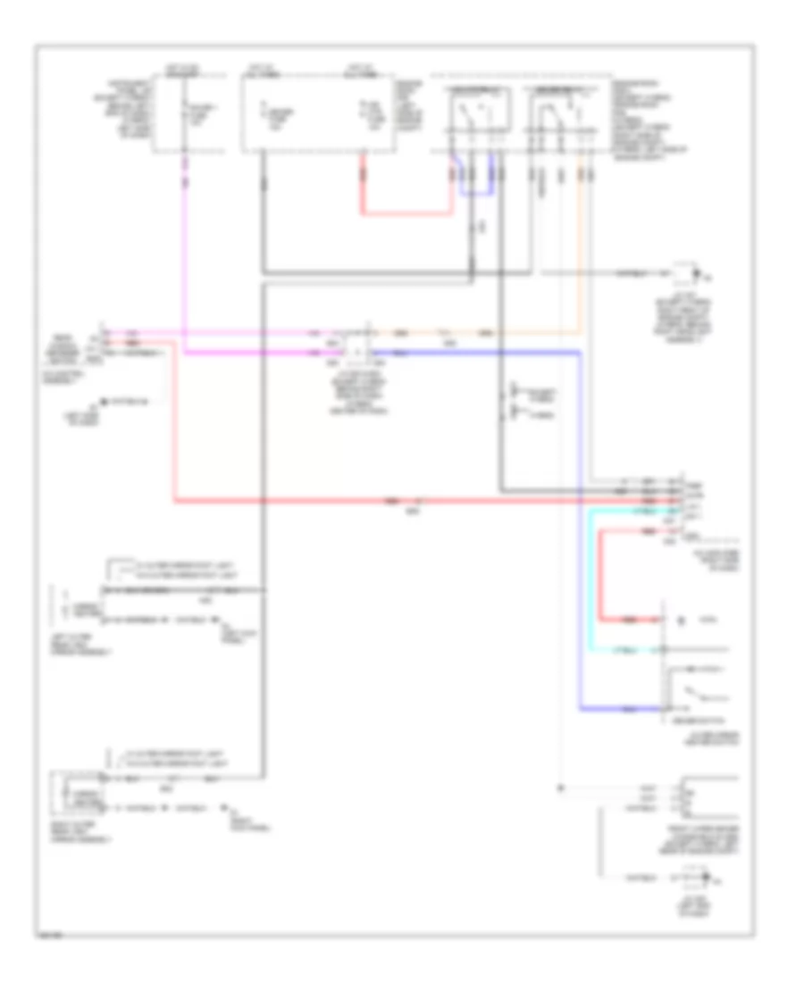 Mirror Heater  Front Deicer Wiring Diagram for Toyota Highlander Limited 2013