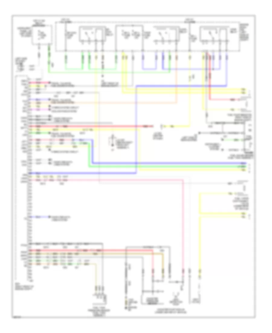 3.5L Hybrid, Engine Controls Wiring Diagram (1 of 4) for Toyota Highlander Limited 2013