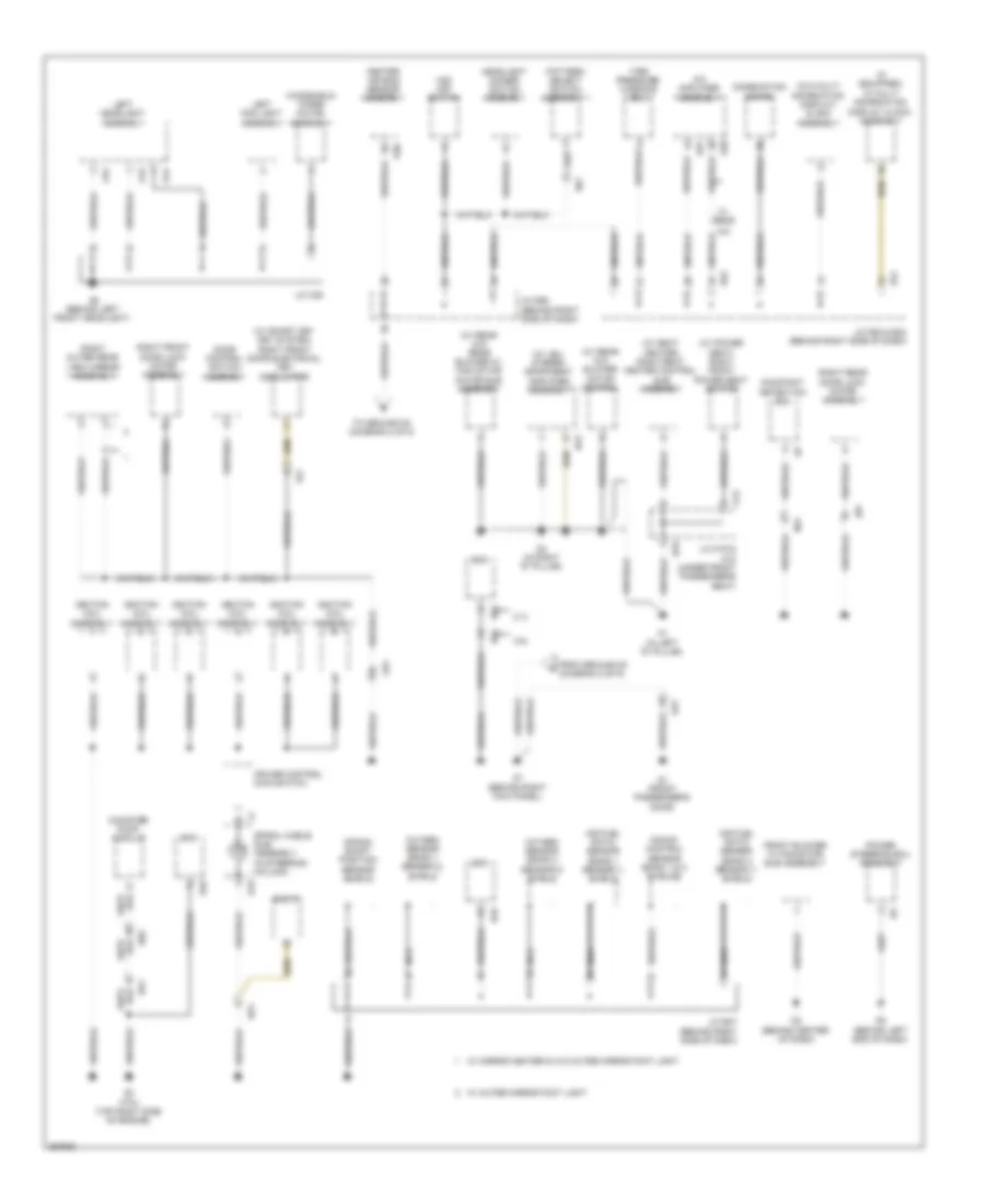 Ground Distribution Wiring Diagram Except Hybrid 3 of 5 for Toyota Highlander Limited 2013