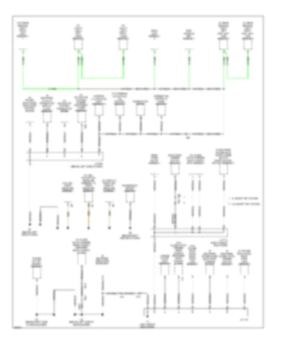 Ground Distribution Wiring Diagram, Except Hybrid (4 of 5) for Toyota Highlander Limited 2013