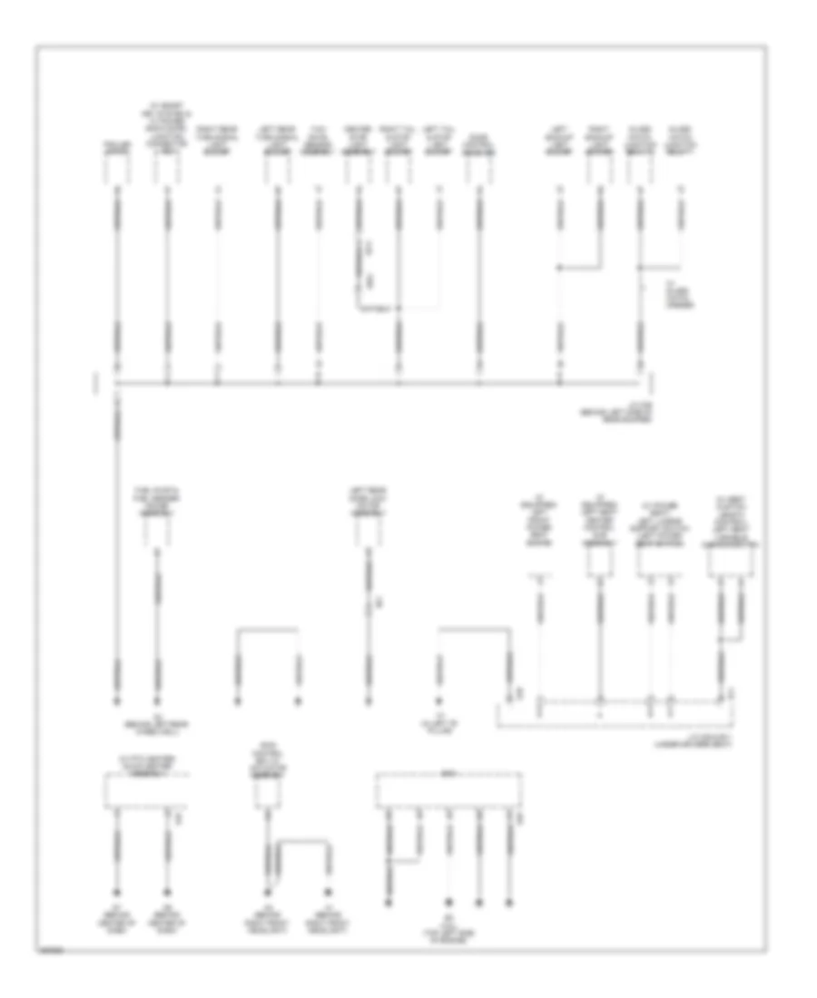 Ground Distribution Wiring Diagram, Except Hybrid (5 of 5) for Toyota Highlander Limited 2013