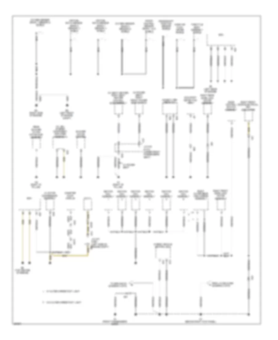 Ground Distribution Wiring Diagram, Hybrid (2 of 6) for Toyota Highlander Limited 2013