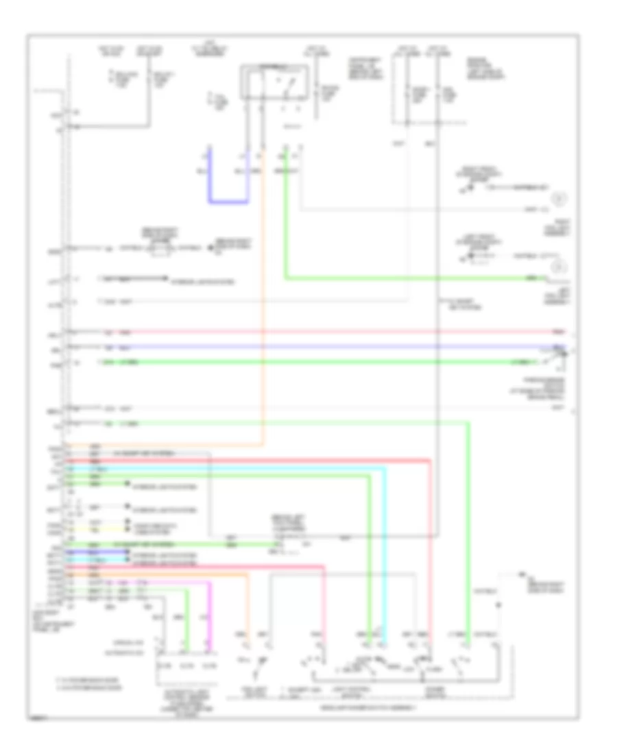 Headlights Wiring Diagram Except Hybrid 1 of 2 for Toyota Highlander Limited 2013