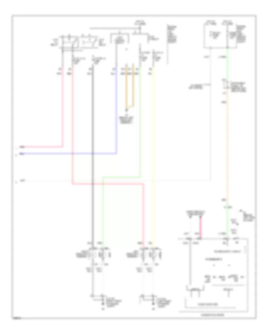 Headlights Wiring Diagram Except Hybrid 2 of 2 for Toyota Highlander Limited 2013