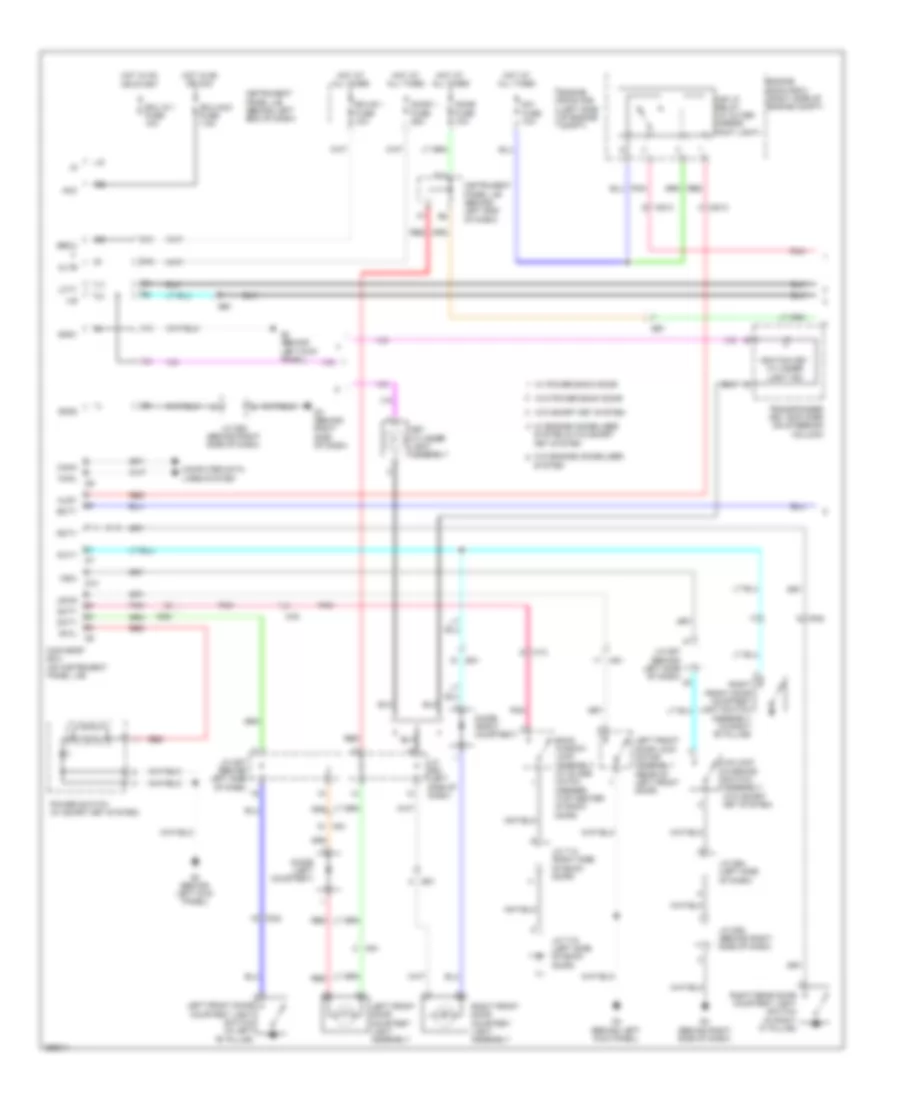 Courtesy Lamps Wiring Diagram Except Hybrid 1 of 2 for Toyota Highlander Limited 2013