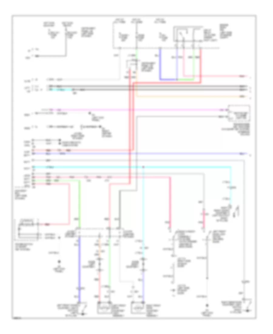 Courtesy Lamps Wiring Diagram Hybrid 1 of 2 for Toyota Highlander Limited 2013