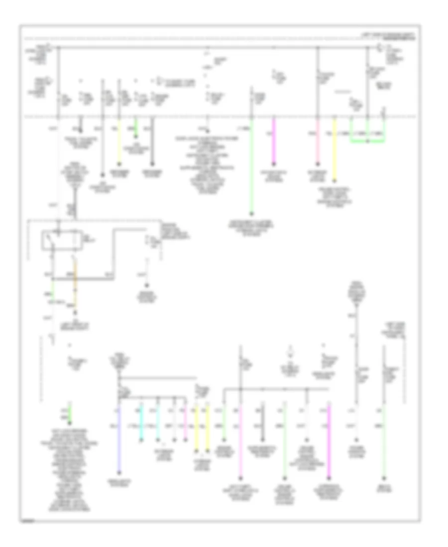 Power Distribution Wiring Diagram Hybrid 2 of 4 for Toyota Highlander Limited 2013