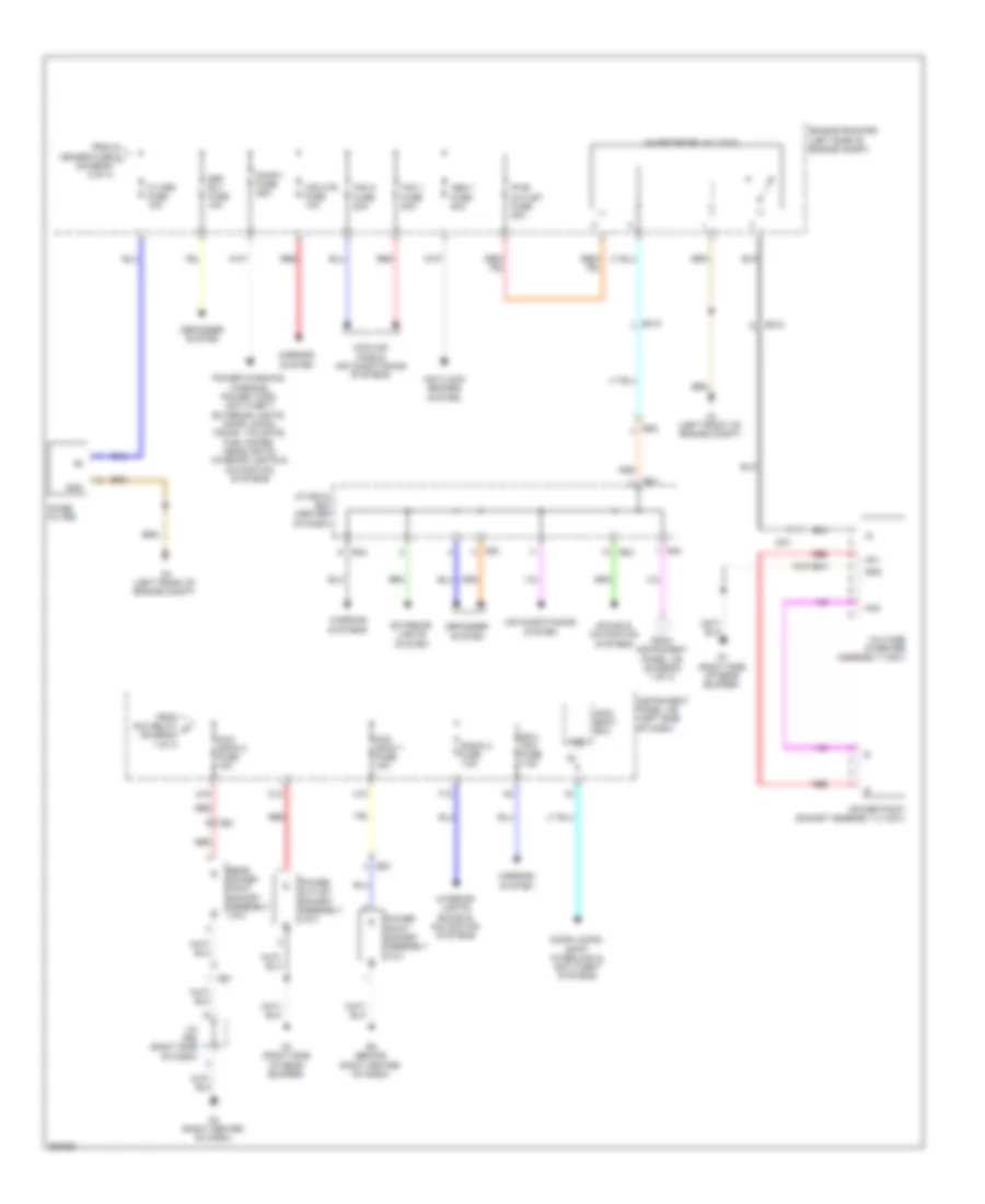 Power Distribution Wiring Diagram Hybrid 3 of 4 for Toyota Highlander Limited 2013