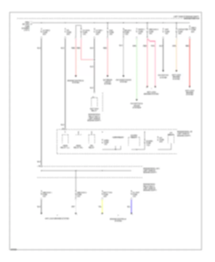 Power Distribution Wiring Diagram, Hybrid (4 of 4) for Toyota Highlander Limited 2013