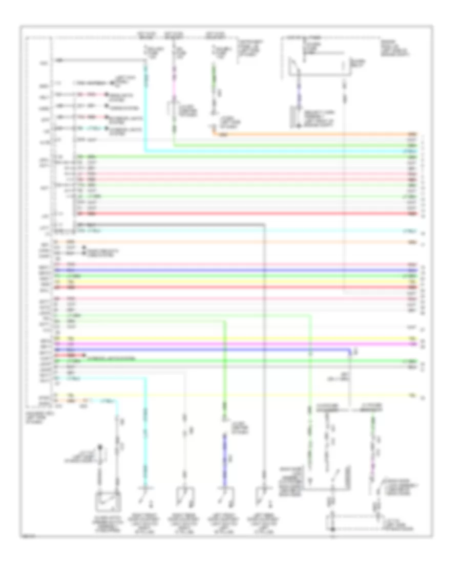 Power Door Locks Wiring Diagram, Hybrid with Smart Key System (1 of 4) for Toyota Highlander Limited 2013