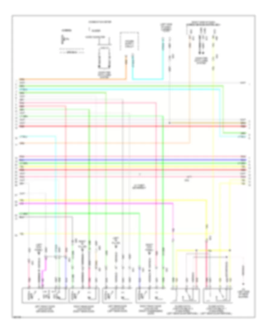 Power Door Locks Wiring Diagram Hybrid with Smart Key System 2 of 4 for Toyota Highlander Limited 2013