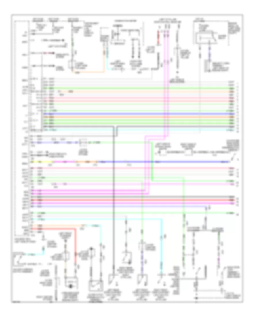 Power Door Locks Wiring Diagram Hybrid without Smart Key System 1 of 2 for Toyota Highlander Limited 2013