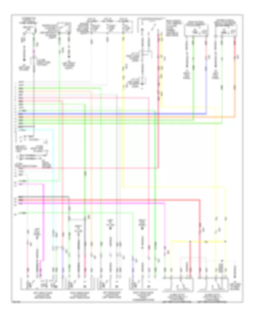 Power Door Locks Wiring Diagram Hybrid without Smart Key System 2 of 2 for Toyota Highlander Limited 2013