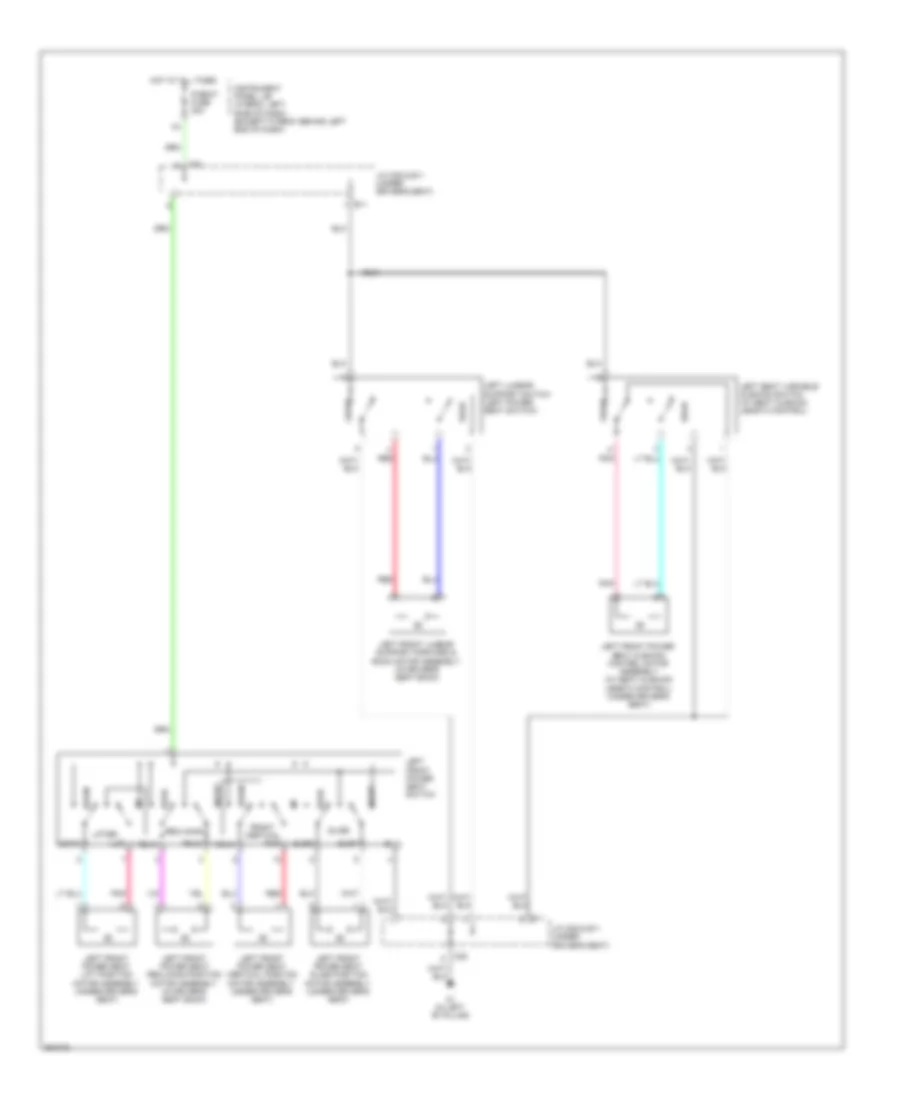 Driver Power Seat Wiring Diagram for Toyota Highlander Limited 2013