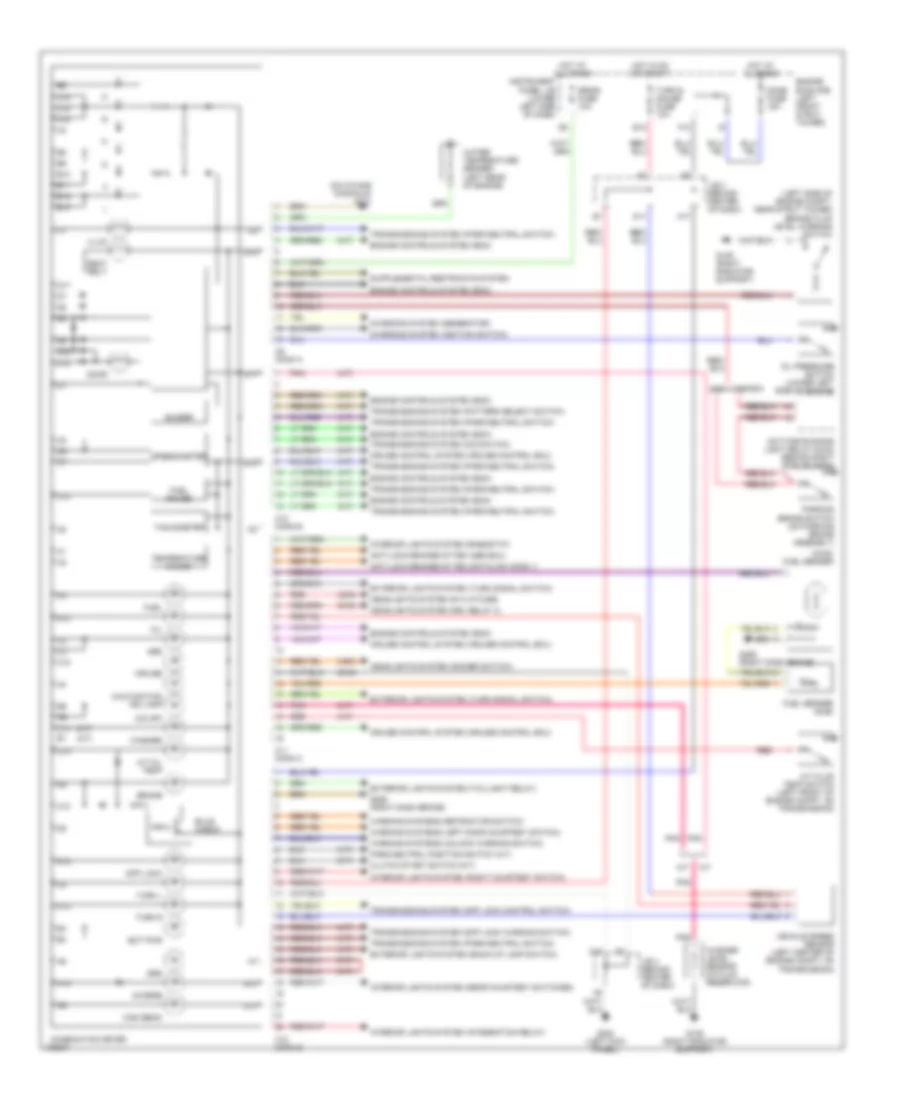 Instrument Cluster Wiring Diagram for Toyota RAV4 EV 1998