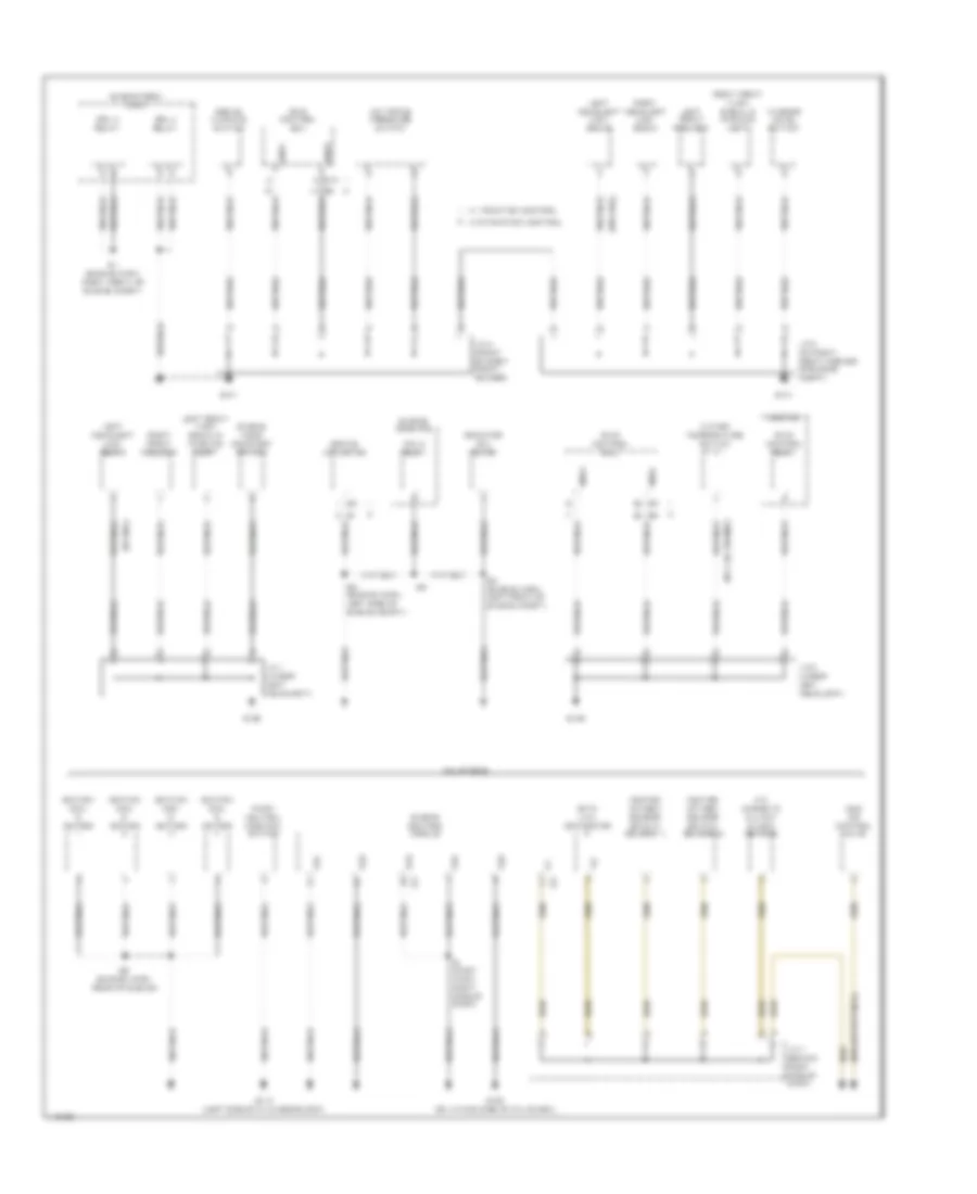 Ground Distribution Wiring Diagram 1 of 4 for Toyota Highlander Limited 2001