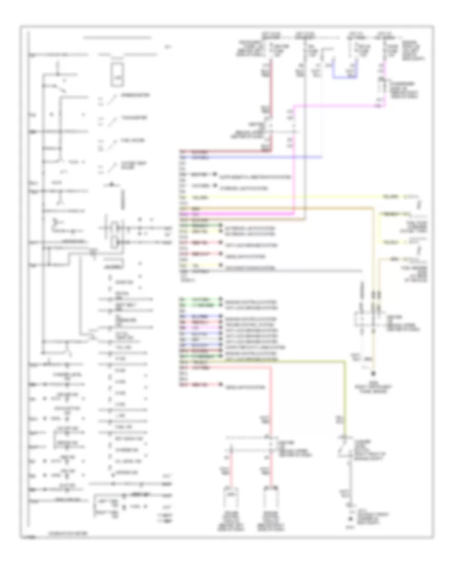 Instrument Cluster Wiring Diagram for Toyota Highlander Limited 2001