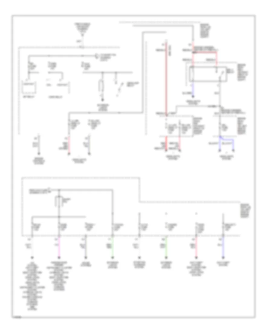 Power Distribution Wiring Diagram (2 of 4) for Toyota Highlander Limited 2001